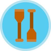 Oars Vector Icon Design