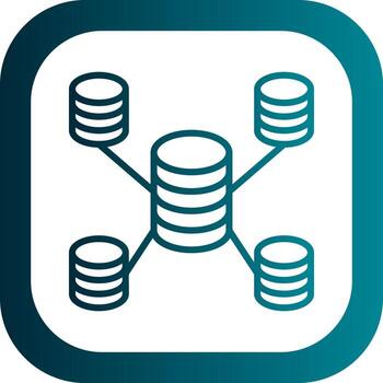 diseño de icono de vector de base de datos