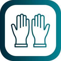 Hand Gloves Vector Icon Design