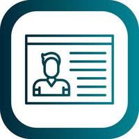 Identification Cards Vector Icon Design