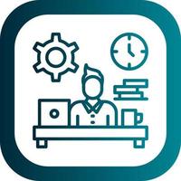 Workaholic Vector Icon Design