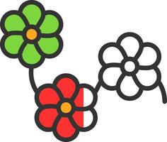 diseño de icono de vector de flores