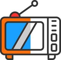 diseño de icono de vector de televisión