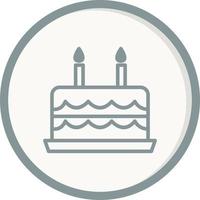 Birthday Cake With Candle Vector Icon