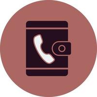 Phone Book Vector Icon