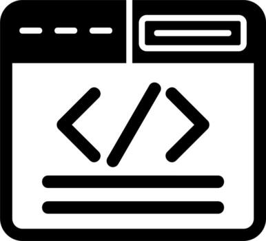 Web Coding Vector Icon
