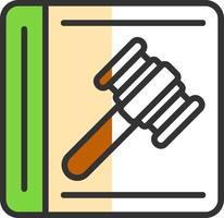 Law In Order Vector Icon Design