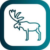 Moose Vector Icon Design