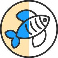 diseño de icono de vector de pescado