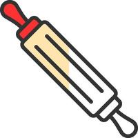 Rolling Pin Vector Icon Design