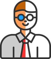 Professor Vector Icon Design