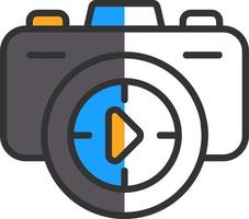 Camera Shots Vector Icon Design