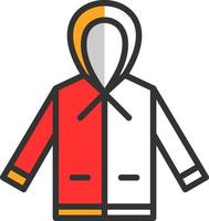 Raincoat Vector Icon Design