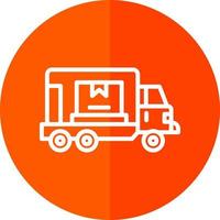 Cargo Truck Vector Icon Design