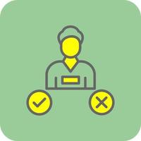 Decision Making Vector Icon Design