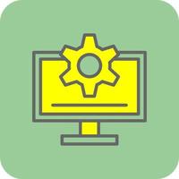 Monitor Vector Icon Design