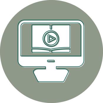 icono de vector de tutorial