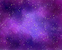 Abstract Cosmic watercolour texture Blue purple background photo