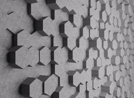 Abstract wood texture hexagon concept 3d background photo
