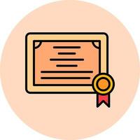 icono de vector de certificado