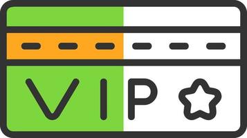 Vip Card Vector Icon Design