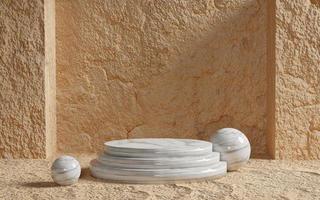 podium display product place with 3d texture background photo