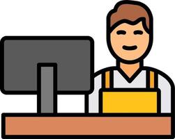 Cashier Vector Icon