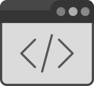 icono de vector de programación web