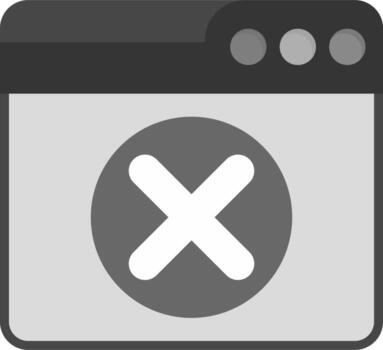 Web Delete Account Vector Icon