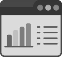 Web Progress Chart Vector Icon