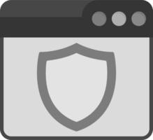 Browser Shield Vector Icon