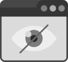Web Hide Vector Icon