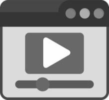 Video Player Vector Icon
