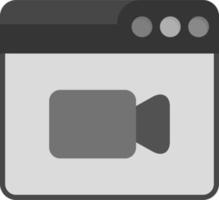 Web Video Call Vector Icon