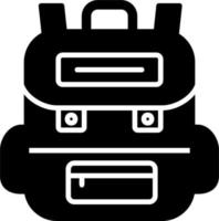 icono de vector de mochila