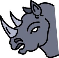 Rhinoceros Vector Icon