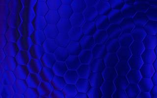 Realistic blue honeycomb or hexagonal pattern background. Elegant honeycomb texture. Luxury hexagon pattern. Technology and data background design. photo