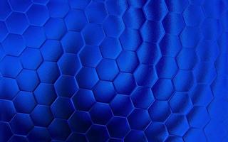 Realistic blue honeycomb or hexagonal pattern background. Elegant honeycomb texture. Luxury hexagon pattern. Technology and data background design. photo