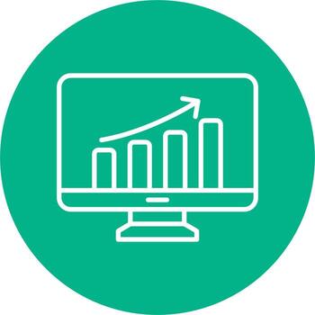 icono de vector de análisis de datos