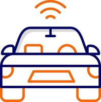 Autonomous Car Vector Icon