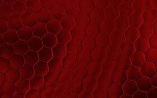 realista rojo panal o hexagonal modelo antecedentes. elegante panal textura. lujo hexágono modelo. tecnología y datos antecedentes diseño. foto