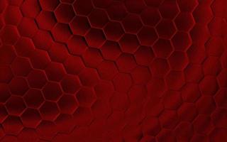 Realistic red honeycomb or hexagonal pattern background. Elegant honeycomb texture. Luxury hexagon pattern. Technology and data background design. photo