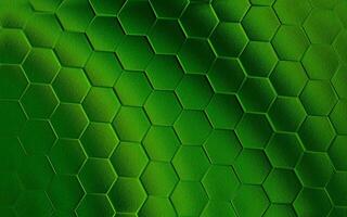 Realistic green honeycomb or hexagonal pattern background. Elegant honeycomb texture. Luxury hexagon pattern. Technology and data background design. photo