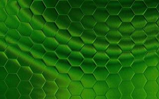 Realistic green honeycomb or hexagonal pattern background. Elegant honeycomb texture. Luxury hexagon pattern. Technology and data background design. photo