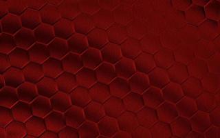 Realistic red honeycomb or hexagonal pattern background. Elegant honeycomb texture. Luxury hexagon pattern. Technology and data background design. photo