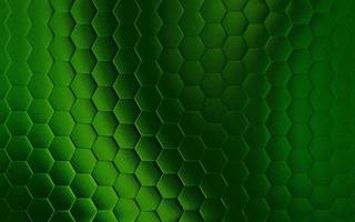 Realistic green honeycomb or hexagonal pattern background. Elegant honeycomb texture. Luxury hexagon pattern. Technology and data background design. photo