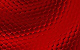 Realistic red honeycomb or hexagonal pattern background. Elegant honeycomb texture. Luxury hexagon pattern. Technology and data background design. photo