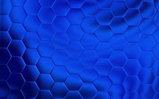 Realistic blue honeycomb or hexagonal pattern background. Elegant honeycomb texture. Luxury hexagon pattern. Technology and data background design. photo