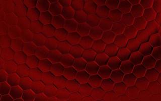 Realistic red honeycomb or hexagonal pattern background. Elegant honeycomb texture. Luxury hexagon pattern. Technology and data background design. photo