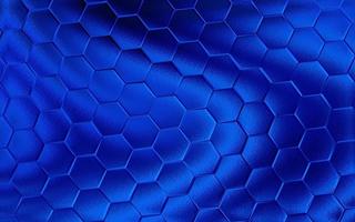 Realistic blue honeycomb or hexagonal pattern background. Elegant honeycomb texture. Luxury hexagon pattern. Technology and data background design. photo